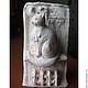 Статуэтка на заказ "Кошка на окошке" керамическая, Статуэтки, Москва,  Фото №1