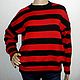 Kurt Cobain Striped Knitted Oversize Sweater. Sweaters. SweaterOK. Online shopping on My Livemaster.  Фото №2