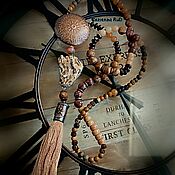 Украшения handmade. Livemaster - original item Necklace- Sautoir in Boho style with a brush 