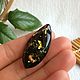 Order Pendant from the solid Baltic amber, 3,4 g, color is green. Mark Amberstein, sale amber products. Livemaster. . Pendants Фото №3