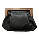 Клатч из натуральной  кожи  Черный. Клатчи. Art  Clutch. Ярмарка Мастеров.  Фото №8