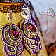Order Soutache earrings Adele. bead earrings. Purple earrings. LADY-LIZA jewelry shop. Livemaster. . Earrings Фото №3