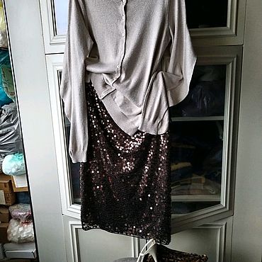 Винтаж ручной работы. Ярмарка Мастеров - ручная работа Винтаж: Кардиган.Style!44-46.С благородным мерцанием!Ireland!. Handmade.