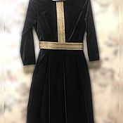 Одежда handmade. Livemaster - original item Long velvet dress. Handmade.