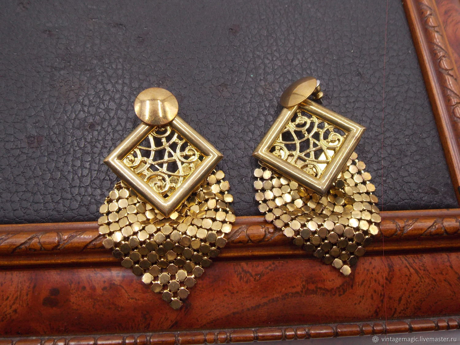 Винтаж: Серьги-гвоздики винтажные. Американский винтаж купить в интернет-магазине Ярмарка Мастеров по цене 1900 ₽ – VLPLFRU, Серьги винтажные, Вологда - доставка по России