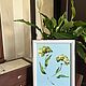 2 Mini paintings with irises without a frame. Small oil paintings for the kitchen. Pictures. Zabaikalie. My Livemaster. Фото №5