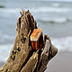 Wooden ring with untreated amber. Rings. Ambering Store. Online shopping on My Livemaster.  Фото №2