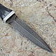Knife 'Highlander-3' dagger Damascus Karelian birch. Knives. Artesaos e Fortuna. My Livemaster. Фото №4