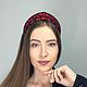 Заказать Ободок-кокошник с кружевом и хрустальными бусинами. Екатерина (stilistika). Ярмарка Мастеров. . Ободки Фото №3