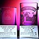 Пивная кружка с матовой 3D гравировкой. Бокалы. Glass-Deco | Gift. Ярмарка Мастеров.  Фото №4