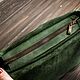 Женская кожаная сумка кроссбоди через плечо Bloom с подкладкой зеленая. Сумка через плечо. GINZO (Дмитрий). Ярмарка Мастеров.  Фото №4