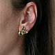 Order Peridot earrings, peridot earrings, stud earrings with a stone. Irina Moro. Livemaster. . Earrings Фото №3