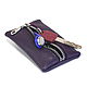 Purple Oval - key case leather, Housekeeper, Moscow,  Фото №1