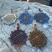 Украшения handmade. Livemaster - original item Amulet Flower of Life in the Sun. Handmade.