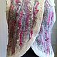Felted Silk Vest with Sheep Curls Snowy Winter. Vests. FansFelt. My Livemaster. Фото №5