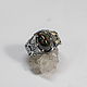 Order Silver ring with black opal 'Svarog'. Unusual Gemstone Jewelry. Livemaster. . Ring Фото №3