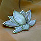 Lotus brooch made of silver and pearl shell HS0004. Brooches. Sunny Silver. Online shopping on My Livemaster.  Фото №2