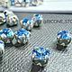 Light sapphire /silver,  Шатоны ss12 (3мм), Preciosa , 10 шт, Кристаллы, Москва,  Фото №1