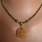 Украшения handmade. Livemaster - original item Carnelian ROSE on Carnelian Beads. Handmade.