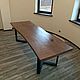Большой обеденный стол в стиле Loft, массив дуба. Столы. Мебель LoftCO. Мебель на заказ. Дуб, ясень, бук, карагач. Интернет-магазин Ярмарка Мастеров.  Фото №2