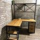 Стол письменный, угловой, массив дуба. Столы. EasyLOFT. Ярмарка Мастеров.  Фото №5