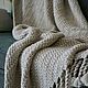 Вязаный плед. Плед ручной вязки 130×180 см. Пледы. Woolmood-store. Ярмарка Мастеров.  Фото №6