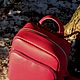 Рюкзак кожаный из натуральной кожи 32*25см. Рюкзаки. Елена (semelen-bags). Интернет-магазин Ярмарка Мастеров.  Фото №2