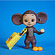  Чебурашка. Шарнирная кукла. OLegra dolls. Ярмарка Мастеров.  Фото №5