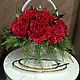 Пионы в корзине. Композиции. Flowers16kzn-. Интернет-магазин Ярмарка Мастеров.  Фото №2