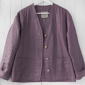 Одежда handmade. Livemaster - original item Sweatshirt jacket made of 100% linen. Handmade.