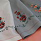 Полотенце льняное  с вышивкой Любава, Полотенца, Кострома,  Фото №1