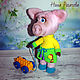 Pig Proshka. Stuffed Toys. Nina Rogacheva 'North toy'. My Livemaster. Фото №4