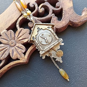 Украшения ручной работы. Ярмарка Мастеров - ручная работа "Ходики".. Handmade.