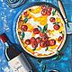 Картина маслом «Пиццу хочешь?», Картины, Тюмень,  Фото №1