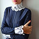  Crochet collar and cuffs 'Elika'. Collars. MezhanHook. Online shopping on My Livemaster.  Фото №2