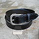 Belt leather embossed type Pragi Thick horseshoe. Straps. Labour. My Livemaster. Фото №5