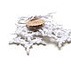 Набор белых и серебристых снежинок крючком 10 штук 6,5 см. Новогодние сувениры. BarminaStudio❤️Вязаный декор✔️Марина (barmar). Ярмарка Мастеров.  Фото №5