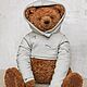 Мишка Тедди в толстовке | Teddy bear in clothes OOAK. Мишки Тедди. Nadja Lova. Ярмарка Мастеров.  Фото №6