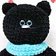 Вязаная игрушка Черный кот, Мягкие игрушки, Москва,  Фото №1