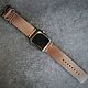 Ремешок для Apple Watch из кожи Horween. Ремешок для часов. STRAPS & BANDS. Ярмарка Мастеров.  Фото №4