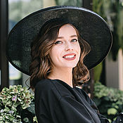 Аксессуары handmade. Livemaster - original item Hat sinamay in the style of Dior. Handmade.