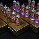 Lamp table clock ' Walnut SteamPunk Bronze 6». Tube clock. Tube-time (tube-time). My Livemaster. Фото №4