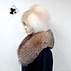 Fur collar Fox fur 'Crystal' No. №1. Collars. Mishan (mishan). My Livemaster. Фото №4