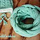 шапка и снуд Мята. Комплекты головных уборов. KnittFashion. Интернет-магазин Ярмарка Мастеров.  Фото №2