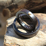 Украшения handmade. Livemaster - original item Copy of Copy of Wooden ring with emerald. Handmade.