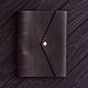 Leather notebook with rings A5 made of genuine leather Crazy Horse, Notebooks, Moscow,  Фото №1