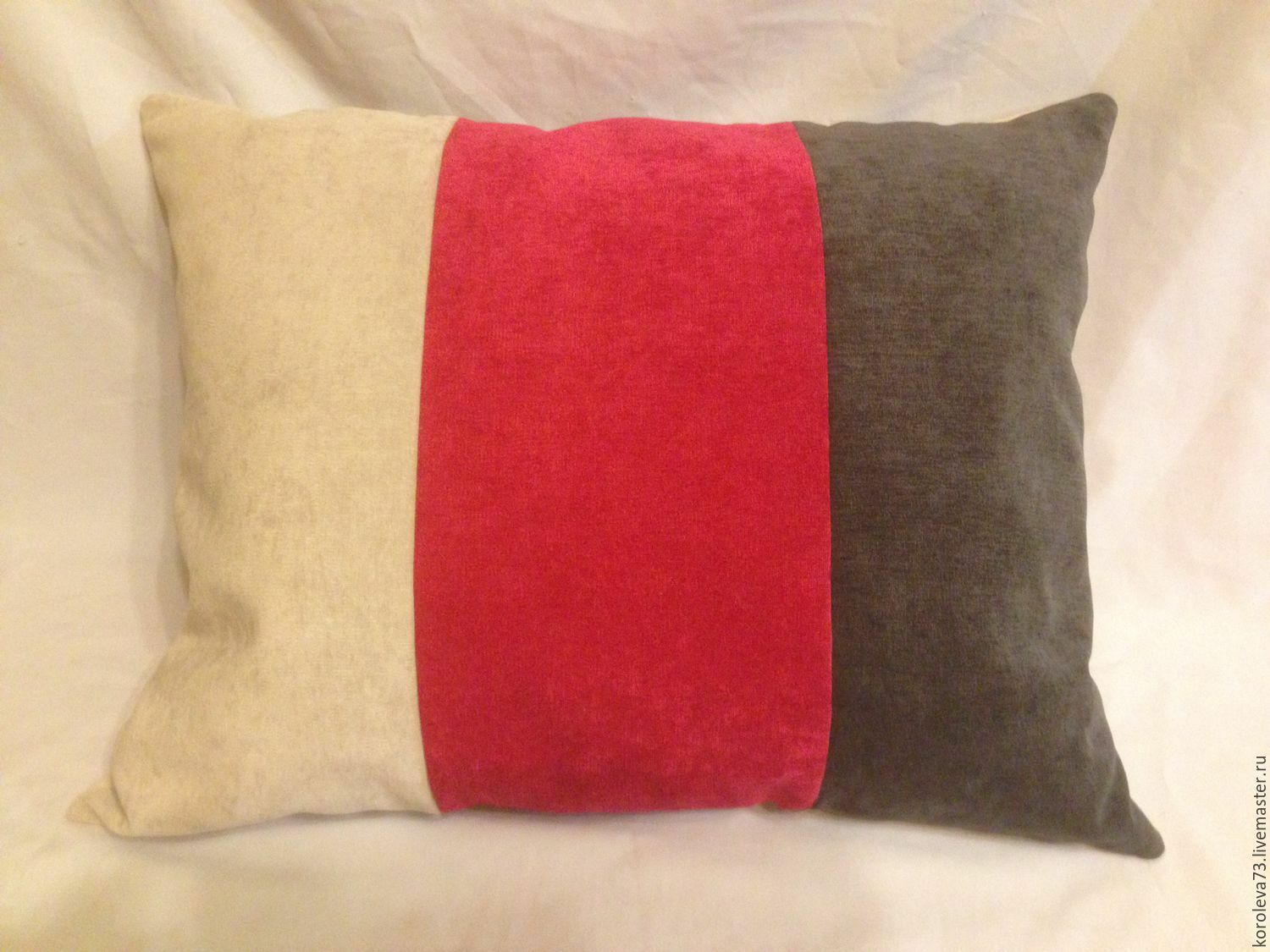 Наволочки для подушек декоративные двухцветные