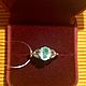 Заказать Кольцо с природным изумрудом без обработки 1.45ct, 925. OLVIKSOL JEWELRY STORE. Ярмарка Мастеров. . Кольца Фото №3