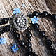 Order Necklace tehnicka of black glass, vintage. Godsend vintage. Livemaster. . Vintage necklace Фото №3