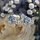 Серьги-пусеты Голубая мечта. Серьги-пусеты. Jewelry fashion. Ярмарка Мастеров.  Фото №11